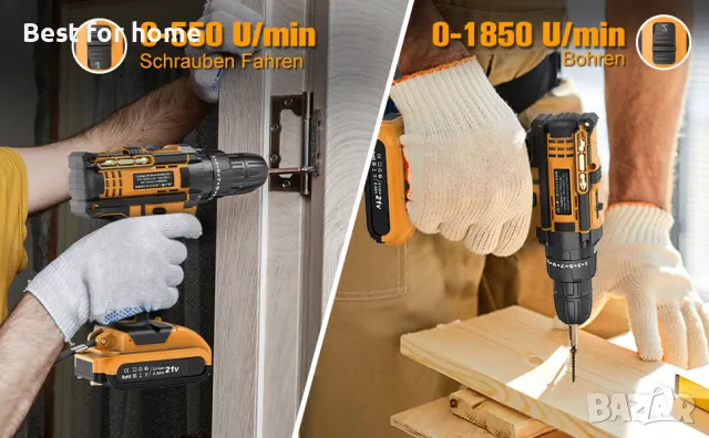 Мощен акумулаторен винтоверт JYGMPRO 21 V, снимка 11 - Винтоверти - 47826263