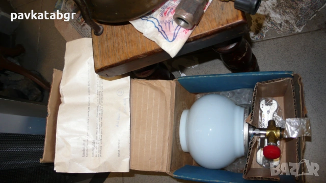 Петромакс комплект котлон с лампа, снимка 2 - Антикварни и старинни предмети - 53431343
