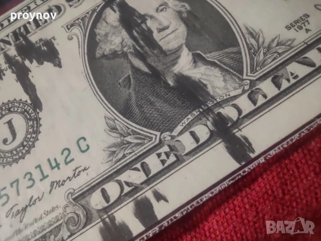 Уникат - 1 DOLAR 1977A-63PPQ ERROR, снимка 4 - Нумизматика и бонистика - 51596982