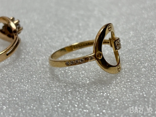 Злато за материал/претапяне/,5,65 грама, 14К (проба 585), снимка 7 - Пръстени - 53165682