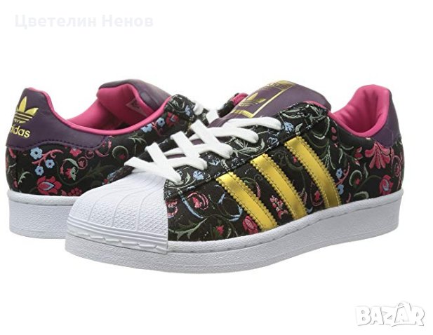 кецове Adidas Originals 2016 Суперзвезда "Руско цвете"  номер 38, снимка 5 - Кецове - 28548460