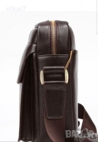 мъжка чанта Polo Fanke кожена функционална цвят кафява/бордо , снимка 4 - Чанти - 27416002