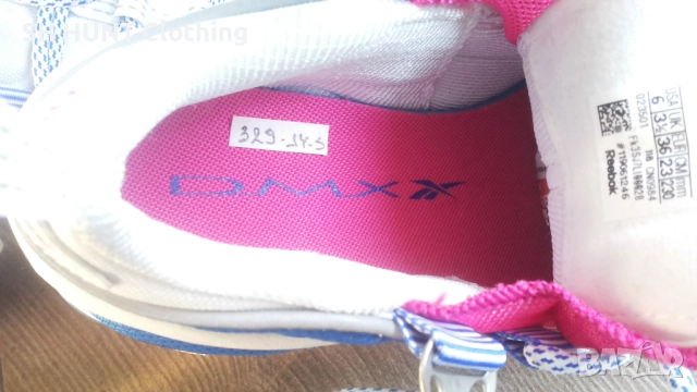 Reebok Wmns DMX Run 10 Vital Blue Размер EUR 36 / UK 3 1/2 дамски детски маратонки 329-14-S, снимка 17 - Маратонки - 52639338