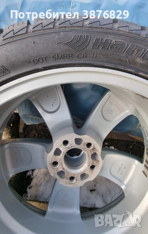 Джанта 17" със зимна гума, снимка 4 - Гуми и джанти - 53404379