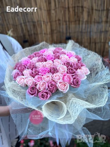 Букети от сапунени рози , снимка 10 - Романтични подаръци - 40536687