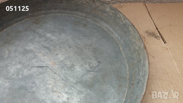 масивна бакърена кована тава - възрожденска , снимка 4 - Антикварни и старинни предмети - 40518845