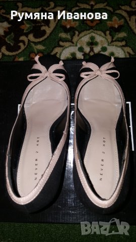 Елегантни велурени обувки NEVER 2 HOT, снимка 3 - Дамски елегантни обувки - 33598947