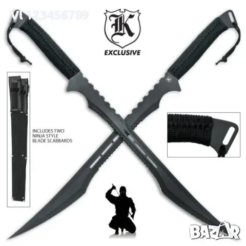 Катана Меч Два броя комплект SW-36 Katana с калъф Нинджа Мачете