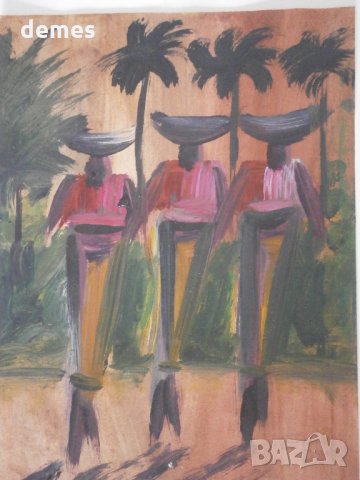  Серия картини с маслени бои от Африка-9