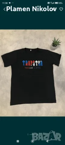 Тийнейджърски черен памучен екип и тениска TRAPSTAR, снимка 7 - Спортни дрехи, екипи - 48289305