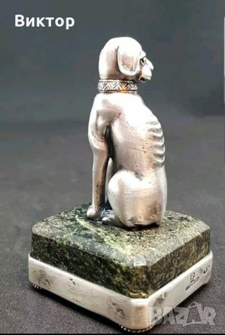 Сребърно куче Фаберже Уникат!!!Окончателна цена., снимка 4 - Антикварни и старинни предмети - 26742107