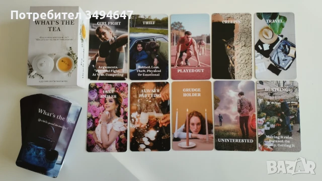 Оракулски карти What's the tea - 80 бр., снимка 4 - Езотерика - 51235854
