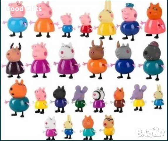 Голям комплект фигурки Пепа Пиг, Всички герои