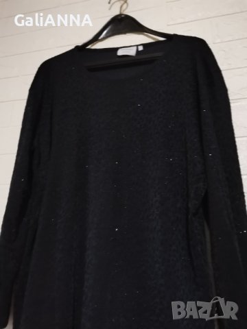 СТРАХОТНА БЛУЗА СЪС СРЕБРИСТИ НИШКИ 2XL-3XL, снимка 5 - Туники - 43687354