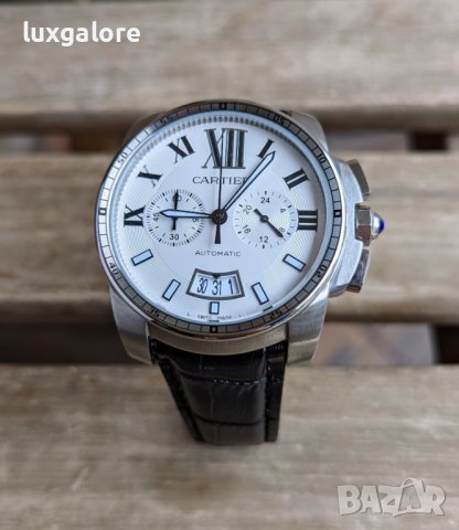 Мъжки часовник Cartier Calibre de Cartier с кварцов механизъм, снимка 3 - Мъжки - 41694964