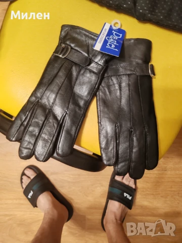 Продавам кожени ръкавици 8 размер, снимка 2 - Ръкавици - 50981134