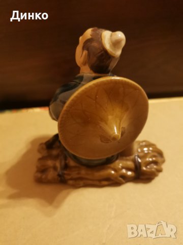 Азиатска керамична фигурка 10см., снимка 6 - Колекции - 44119397