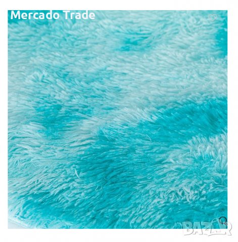 Килимче Mercado Trade, За детска стая, Декоративно, Син, 80см., снимка 2 - Килими - 39372673