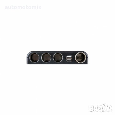 Разклонител за запалка на кола, 12 / 24V, 4 гнезда, 2 USB порта, снимка 2 - Аксесоари и консумативи - 36465445