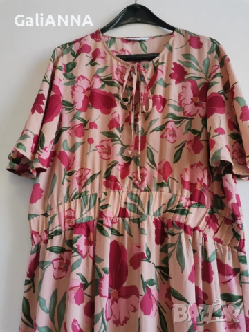 ДЪЛГА СТРАХОТНА ЕФИРНА РОКЛЯ ELLOS XL, снимка 3 - Рокли - 50926326