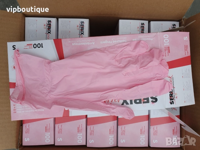 Розови нитрилни ръкавици , снимка 4 - Медицински консумативи - 52344380