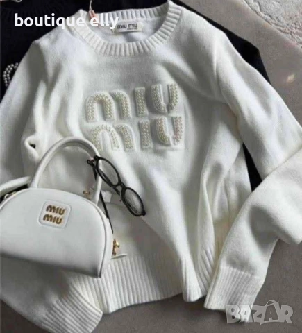 дамска блуза в черно и бяло, снимка 4 - Блузи с дълъг ръкав и пуловери - 51660158