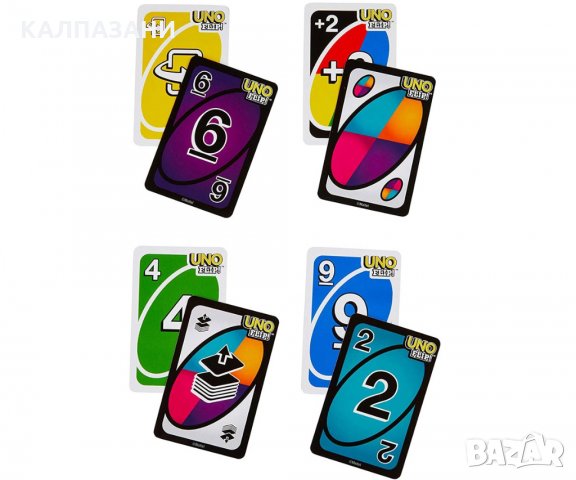 Карти за игра Uno Flip GDR44 - на български език , снимка 2 - Игри и пъзели - 32654038