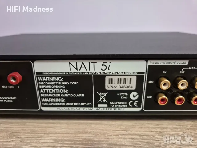 NAIM NAIT 5i /MK2 Italic/, снимка 13 - Ресийвъри, усилватели, смесителни пултове - 47984068