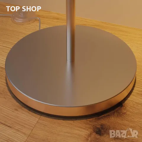 Подова лампа Lindby Everly (модерна) в бял текстил за всекидневна и трапезария (1 крушка, E27) - под, снимка 2 - Лампиони - 48831425