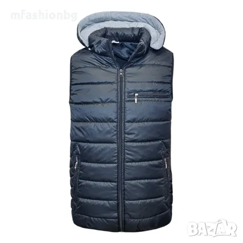 Мъжки елек с качулка, от М до 6XL, Произведен в България, снимка 4 - Якета - 47319231