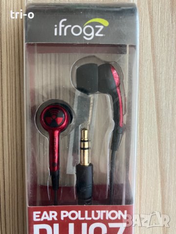 iFrogz EarPollution Plugz кабелни слушалки 3,5 мм - червени (EPD33-RED), снимка 6 - Слушалки и портативни колонки - 43913506