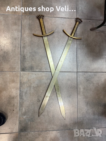 Щит/герб с мечове за стена №7445, снимка 5 - Антикварни и старинни предмети - 51960862