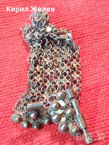 Стара ВЪЗРОЖДЕНСКА ФИЛИГРАННА ГРИВНА с ЩИФТ СРЕБРО ВИСОКА ПРОБА УНИКАЛНА КУЮМДЖИЙСКА ИЗРАБОТКА 48795, снимка 14 - Антикварни и старинни предмети - 48476681