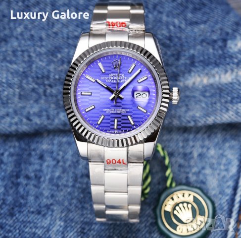 Мъжки часовник Rolex Oyster Perpetual Datejust с автоматичен механизъм, снимка 3 - Луксозни - 36999279