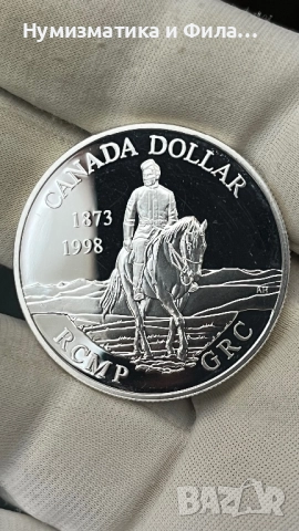 Сребърна монета 1 долар 1998 година, снимка 2 - Нумизматика и бонистика - 52707525