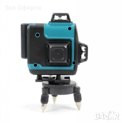 Самонивелиращ Лазерен Нивелир 4D с 16 Линии, Зелен Лазер, Тринога и Куфар, снимка 7 - Измервателни инструменти - 50538723