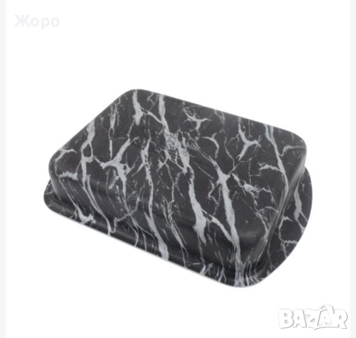 Правоъгълна тава EK-2230 и ЕК-2535, Черно бял мрамор, Не-залепващо покритие, снимка 3 - Съдове за готвене - 52628630