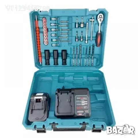 Акумулаторен ударен гайковерт Kraft World- 36 v 2х 8 ah, снимка 3 - Други инструменти - 50851063