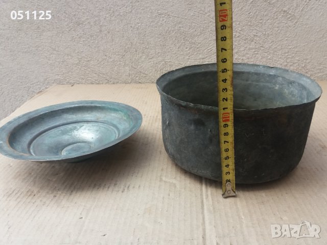 кована възрожденска бакърена тенджера с капак , снимка 8 - Антикварни и старинни предмети - 36649152