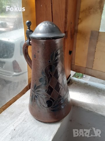 Стара немска халба за бира керамика