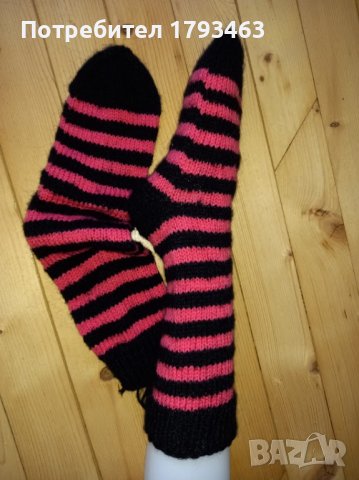 Ръчно плетени дамски чорапи размер 39, снимка 1