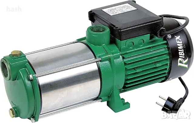 Ribimex Самозасмукваща многостъпална повърхностна помпа с 5 турбини - неръждаема стомана
