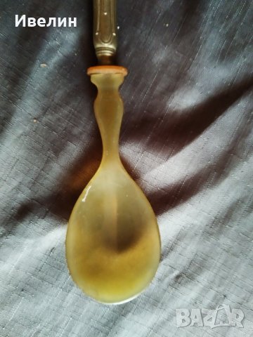 стара викторианска лъжица за сервиране, снимка 3 - Антикварни и старинни предмети - 26293146