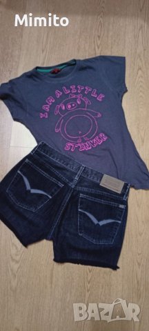Лот дънки и тениска xs , снимка 1