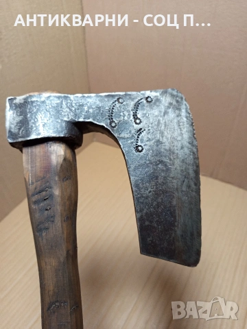 Соц Стара Ръчно Кована Голяма Брадва. Номер 578., снимка 6 - Антикварни и старинни предмети - 53168696
