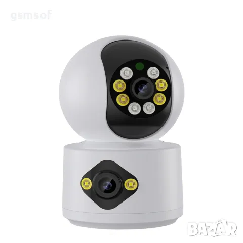 Въртяща WiFi камера 4mpx с два обектива Icsee, Xmeye, снимка 9 - IP камери - 50402280