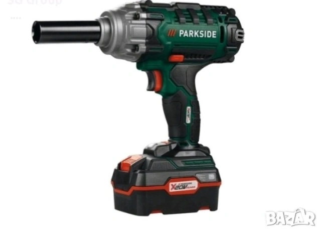 Ударен Гайковерт на батерия Parkside + зарядно + батерия, снимка 3 - Други инструменти - 53360953