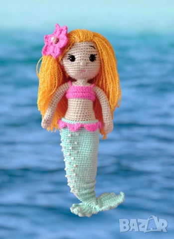плетена кукла Русалка , снимка 3 - Кукли - 50995715