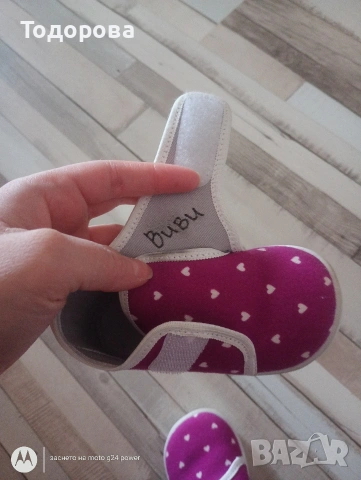пантофи К&К момиче 13.5см/22номер уголемени , снимка 3 - Детски пантофи - 53369083
