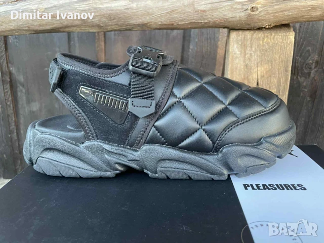 Puma TS-01 Quilt S x Pleasures in Black, снимка 5 - Мъжки сандали - 51173035